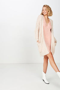 Pointelle Longline Cardi