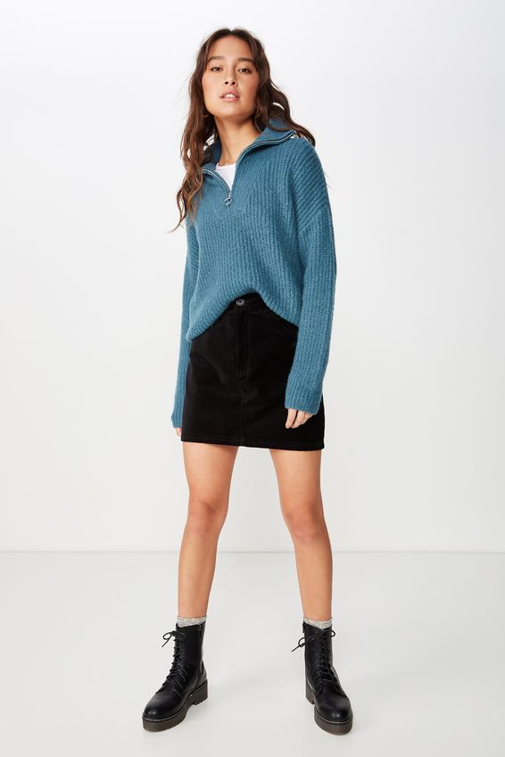 Billie Zip Neck Cosy Pullover